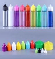Ecannal CE TPD ISO8317 Botella de Plástico PET V3 con Gotero para Líquidos, 10ml 15ml 30ml 50ml 60ml 70ml 100ml 120ml 250ml, con Etiqueta