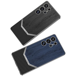 GKK เคสโทรศัพท์สีผสมบางพิเศษกันกระแทกวัสดุพีซีสำหรับธุรกิจสำหรับ S23/S24/S25อัลตร้าพร้อมดีไซน์ไม้ - Product Image 5