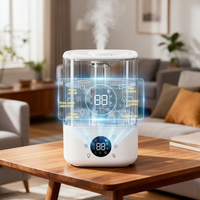 Usine chinoise ODM OEM, humidificateur d'air intelligent ultrasonique à brume froide de 3,5 L et 4 L, avec télécommande et logo personnalisé pour la maison