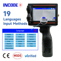 Imprimante jet d'encre portable INCODE pour dates d'expiration, machine de codage pour plastique, métal, cartes, type TIJ - Vente directe usine pour diverses applications