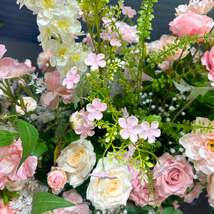 Realistische bloemenloper bruiloft achtergronddecoratie voor kerst- en moederdagfeesten - Product Image 4