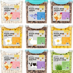 Friandises lyophilisées pour chiens en gros d'usine : poulet, canard, foie <span class=keywords><strong>de</strong></span> bœuf – Protéines <span class=keywords><strong>de</strong></span> haute qualité, sans additifs, prévention <span class=keywords><strong>de</strong></span> l'anémie - Product Image 4