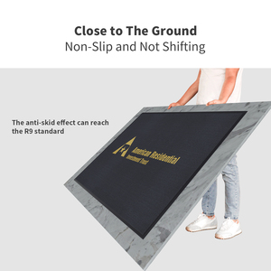 Tapis d'entrée personnalisé avec logo gratuit Tapis de bienvenue en nylon de 7mm d'épaisseur avec fonction lavable pour hôtel, bureau, maison - Product Image 6