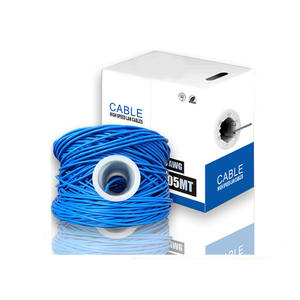 <span class=keywords><strong>Cable</strong></span> LAN SSY de Alta Calidad Certificado Cat6A FR/PVC UTP de 8 Conductores de Cobre Desnudo 23AWG 0.57mm 305m IEC60332-1 con Caja - Product Image 1