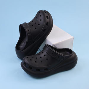 Sabots plateforme pour femmes, couleur unie, semelle épaisse, talon de 3 cm, antidérapants, sandales d'extérieur pour la plage et l'été - Product Image 2