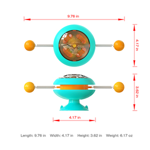 Nouveauté 2026 : Jouet pour chat 3-en-1 à roulettes et à gratter, Gyroscope interactif pour chat, Vente directe usine - Product Image 3