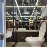 Baño Portátil de Lujo Goeasy, Contenedor Sanitario con Diseño Ecológico, Construcción Duradera, Uso en Exteriores