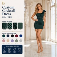 Robe de Soirée Cocktail Asymétrique Personnalisée à Paillettes, Mini-Robe à Volants et Franges Perlées – Vente en Gros Direct Usine