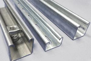 Canal en acier massif pré-galvanisé sur mesure Unistrut à double canal 2,0 mm, norme ASTM, pour la construction électrique - Product Image 4