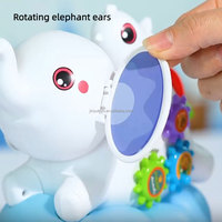 Stunt Animal Perform Jouets Éléphant Éducatif Multifonctionnel À Piles Jouet Éléphant Flottant Balle Bébé Apprendre Escalade Jouets
