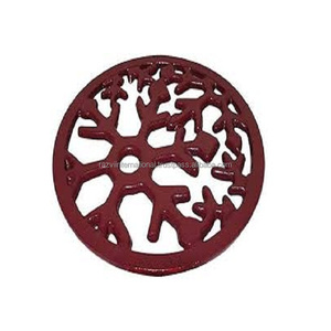 Colorful Modern <b>Round</b> Eco-Friendly Aluminium Trivet <b>Mats</b> & Pads 100mm Diameter 3mm Thick - Product Image 4