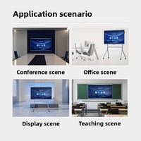 Pantalla Interactiva LCD 4K de 65 Pulgadas BOE, con 20 Puntos Táctiles, para Conferencias y como Pizarra Digital, Todo en Uno para Reuniones Empresariales