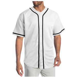Camiseta de Béisbol con Cuello en V para Hombre, Moda Masculina, Casual, Manga Corta, Diseño Sólido, Poliéster, Entrenamiento, Talla Grande, Rosa - Product Image 2