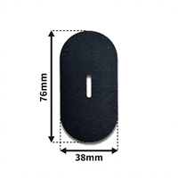 Bande adhésive buccale ovale noire jetable pour enfants et adultes 76x38mm, respirante, hypoallergénique, anti-ronflement, pour une meilleure respiration centrale