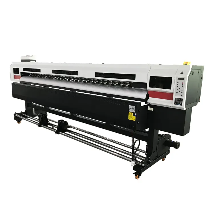 Eco solvent digital inkjet printer 3200mm with dual xp600 print head for outdoor advertising