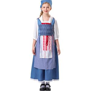 Costume de demoiselle d'honneur pour enfants, robe longue, tenue de cosplay pour Halloween, fête de jeu de rôle - Product Image 5