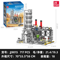 JieStar JJ9014-16 Series, Juego de Bloques de Construcción de Plástico ABS para Adolescentes y Adultos, 2142 Piezas, Modelo DIY de Edificios Modernos, Juguete Educativo