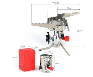 Réchaud de <span class=keywords><strong>camping</strong></span> en métal portable de haute qualité 3000w pour la cuisson Mini réchaud de randonnée à gaz pliant - Product Image 4