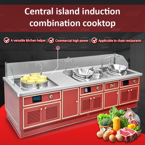 YOUQI îlot central commercial en acier inoxydable de qualité 304 25kw haute puissance réglable en <span class=keywords><strong>hauteur</strong></span> petit <span class=keywords><strong>four</strong></span> combiné pour sautés 1 - Product Image 2