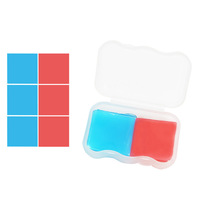 Colle adhésive en gel de silicone multicolore réutilisable pour peinture diamant, avec boîte de rangement, pour outils d'artisanat artistique diamant 5D DIY