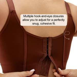 Soutien-gorge <span class=keywords><strong>push</strong></span>-<span class=keywords><strong>up</strong></span> grande taille pour femme, maintien élevé, bonnets B C D E F, fermeture dorsale, couvrance complète, vente en gros OEM personnalisée - Product Image 3