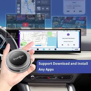 Exploter ApplePie BM-W CarPlay Ai Box Android13 4G 64GワイヤレスCarPlayYoutube Netflix for BBMW Magic Box
