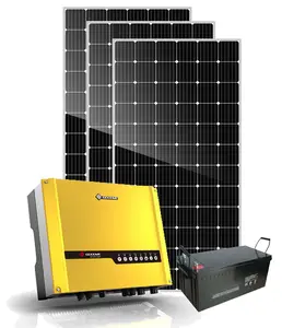 SUNKET sistema di hybride solaire eolien pannello solare da 5000watt ibrido sistema di batteria 5kw sistema solare per la casa