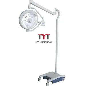 Mt Medische Hoge Kwaliteit Mobiele Staande Schaduwloze Halogeen Werkende Licht Theater Kamer Ot Chirurgische Lamp