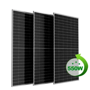 Customized High Efficiency 550W 545W 540W Mono Half Cell Solar Panel PV Module Solar Plates With Full Power
