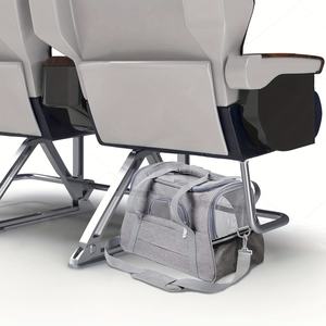 Tas gendongan kucing lipat, ritsleting Oxford lembut sisi portabel nyaman minimalis selempang bernapas untuk kucing - Product Image 6