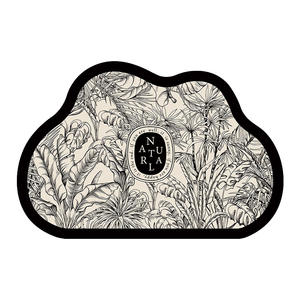 Alfombra de Baño de Tierra de Diatomeas con Forma de Nube, Diseño de Plantas, Absorbente, Antideslizante, para Entrada de Baño - Product Image 1