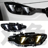 Nouveau phare avant automatique jaune et blanc DRL Plug & Play 36W 6000 lm pour Série 3 F30/F35 2013-2018 6000K 12V