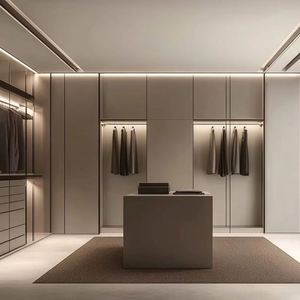 Armoire de rangement portable en aggloméré, organisateur de vêtements minimaliste pour chambre à coucher, facile à assembler pour l'intérieur - Product Image 1