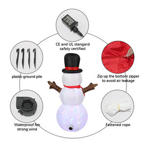 عيد الميلاد نفخ مضاءة في الهواء الطلق حديقة زينة الحزب الدورية أضواء ملونة عيد الميلاد ثلج - Product Image 5