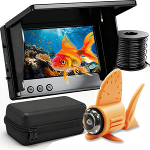 EYEWA V1 Cámara de Pesca de Alta Calidad con <span class=keywords><strong>Detector</strong></span> de Peces de 20M y 1000TVL, Monitor LCD de 4.3 Pulgadas, Visión Nocturna LED de 180 Grados y 12 Piezas, Impermeable - Product Image 1