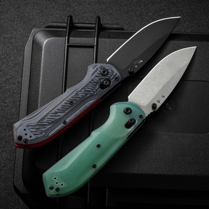 Manico personalizzabile in stile <span class=keywords><strong>Benchmade</strong></span> BM560BK realizzato in materiale G10, lama lavorata tramite lavorazione CNC, coltello pieghevole. - Product Image 2