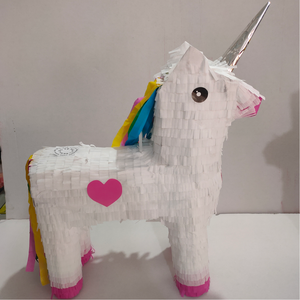 Piñata <span class=keywords><strong>licorne</strong></span> arc-en-ciel 3D, décoration de fête d'anniversaire amusante pour enfants - Product Image 3