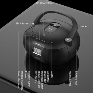 Radio Portátil con Reproductor de CD, MP3, AM y FM, Boombox en Promoción - Product Image 5