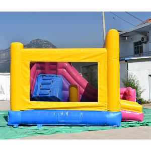 Colorido <span class=keywords><strong>Bob</strong></span> <span class=keywords><strong>Esponja</strong></span> castillo inflable tobogán combinación gorila casa saltar castillo hinchable para niños con soplador juego - Product Image 5