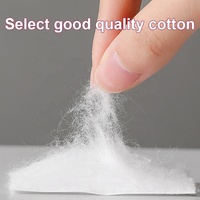Tampons démaquillants jetables en coton pur, sans peluches, absorbants, doux et délicats pour les peaux sensibles, soins cosmétiques