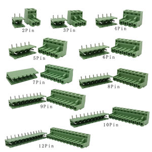 300V 10A 2EDG 5.08mm PCB morsettiera a vite connettore spina Pin ad angolo retto 5.08mm passo intestazione presa <span class=keywords><strong>2</strong></span>-12PIN - Product Image 5