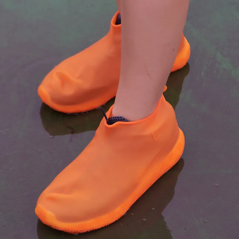 साइकल चलाना सिलिकॉन Foldable लोचदार बर्फ बारिश निविड़ अंधकार पुन: प्रयोज्य सिलिकॉन जूता कवर