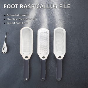 Râpe à pieds professionnelle en acier inoxydable à long manche, éliminateur de callosités, design élégant, durable et portable - Product Image 2