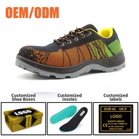 Semelle en PU antidérapante résistante à l'huile et aux acides, légère, antistatique, en acier, anti-crevaison, chaussures de sécurité respirantes de style sportif S1P SRC