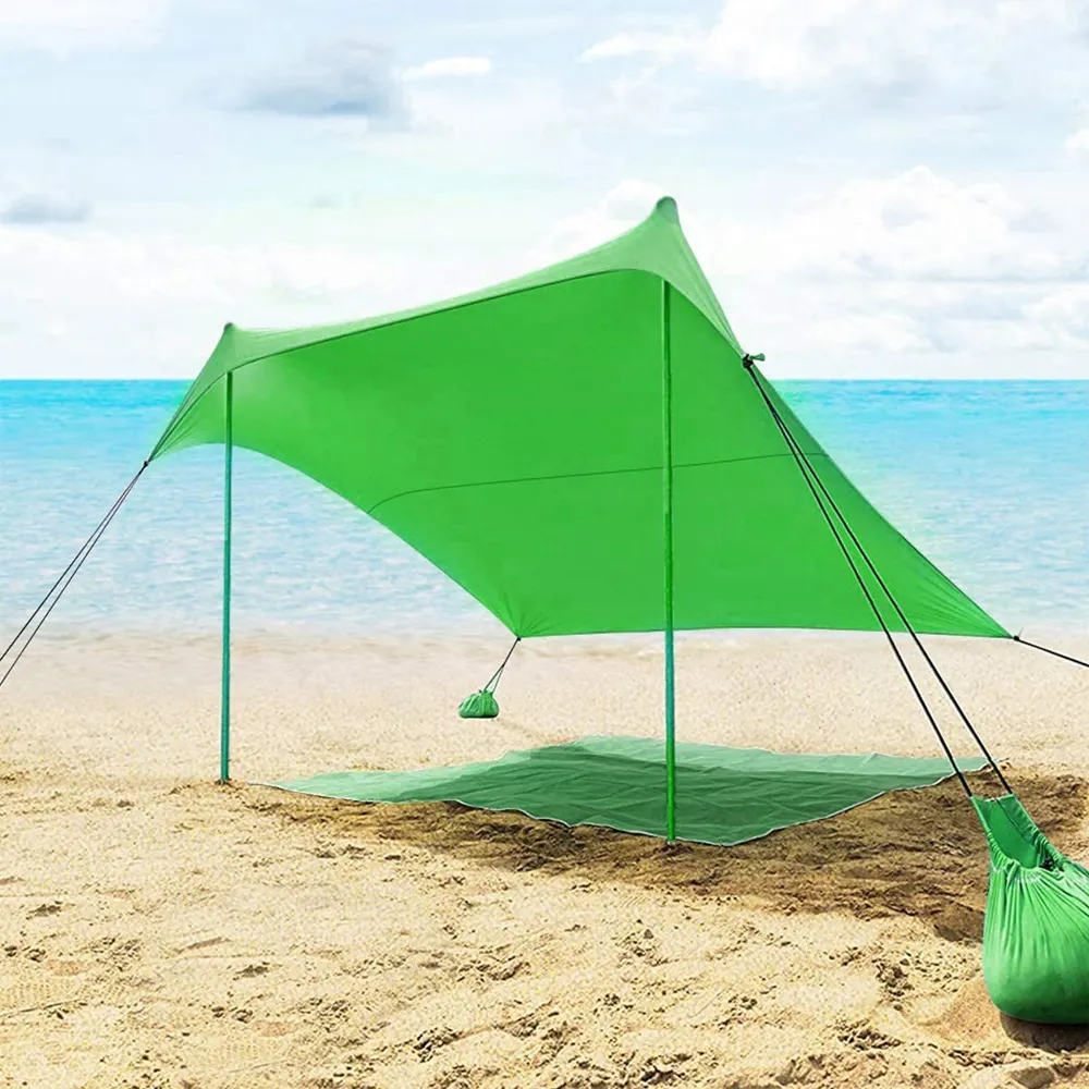 Disesuaikan peningkatan kualitas baik pantai kerai payung hujan portabel Ultra ringan kanopi naungan matahari kanopi