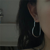 Boucles d'oreilles tendance en argent sterling S925, motif cœur, design simple, prêtes à être expédiées, faible MOQ 1 pièce, vente en gros Ada Jewelry