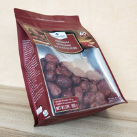 Hoog Niveau Chinese Date Jujube Gedroogd Fruit Doorzichtig Raam Ziplock Zakjes Food Grade Platte Bodem Datumverpakkingen