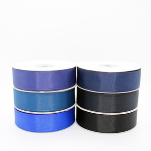 Cinta de <span class=keywords><strong>Grosgrain</strong></span> de Color Liso Azul para Envolver Regalos, Rollo de Cinta Decorativa de 3-75 mm, Cinta al por Mayor - Product Image 3