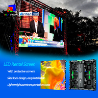 Écran LED extérieur P3.91 à louer, panneau d'écran LED de scène 500x500 à louer pour les événements de fond