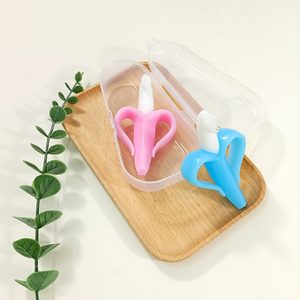 <span class=keywords><strong>Mordedor</strong></span> de Silicona para Bebés, Diseño de Plátano, Libre de BPA, Venta al por Mayor, ODM OEM - Product Image 4